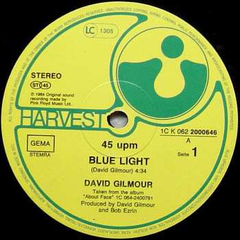 LP David Gilmour: Blue Light
