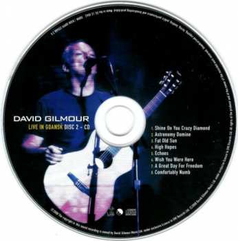 2CD/2DVD David Gilmour: Live In Gdańsk 21326