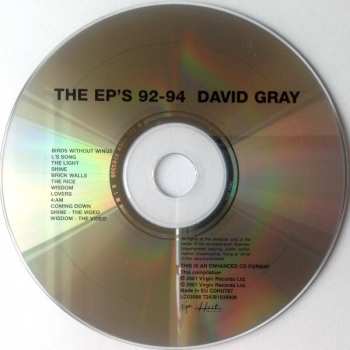 CD David Gray: The EP's 92-94 11365