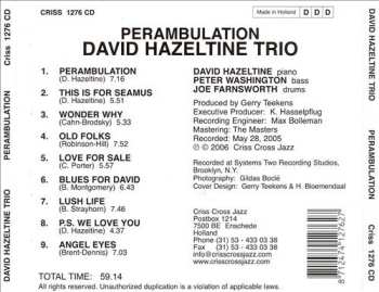 CD David Hazeltine: Perambulation 513795