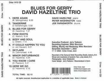 CD David Hazeltine Trio: Blues For Gerry 488818
