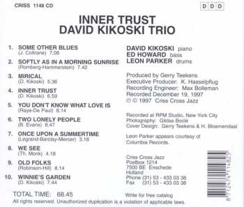 CD David Kikoski Trio: Inner Trust 332503