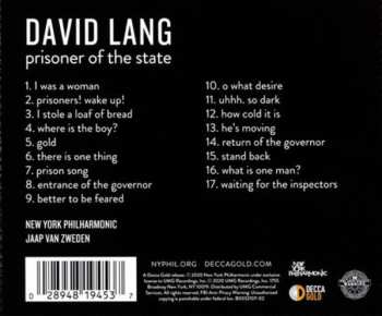 CD David Lang: Prisoner Of The State 495389
