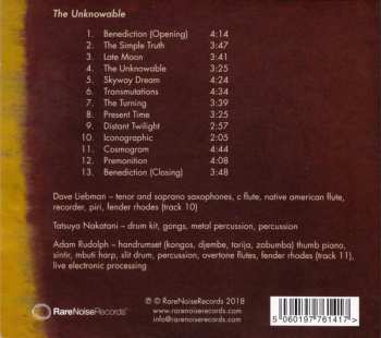 CD David Liebman: The Unknowable 97115