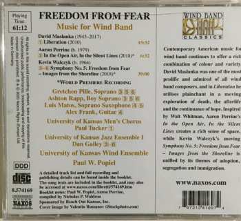 CD David Maslanka: Freedom From Fear: Music For Wind Band 477813