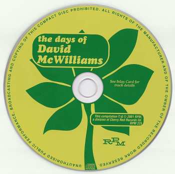 CD David McWilliams: The Days Of David McWilliams 190483