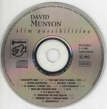 CD David Munyon: Slim Possibilities 248973