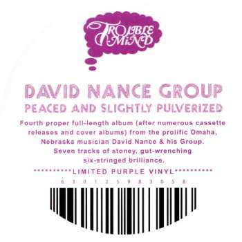 LP David Nance Group: Peaced And Slightly Pulverized CLR | LTD 475998
