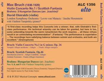 CD David Oistrach: Bruch: Violin Concerto No.1; Scottish Fantasy; Brahms: Hungarian Dances 5,8,9 180928