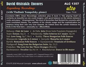 CD David Oistrach: Encores For Violin 347029