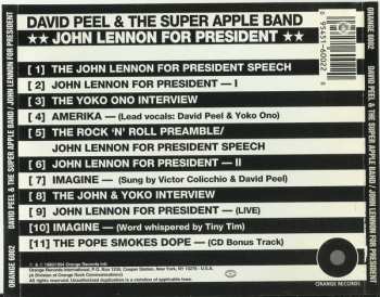 CD David Peel & The Super Apple Band: John Lennon For President 157989