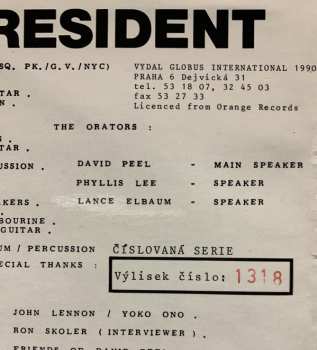 LP David Peel & The Super Apple Band: John Lennon For President