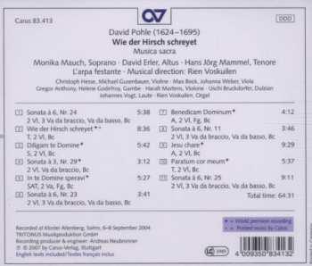 CD David Pohle: Wie Der Hirsch Schreyet - Musica Sacra 190432