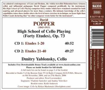 2CD David Popper: David Popper High School Of Cello Playing (Forty Etudes), Op.73 - Dmitry Yablonsky 357096