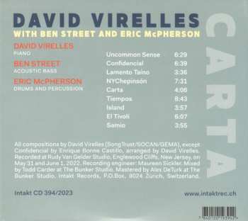 CD David Virelles: Carta 460902