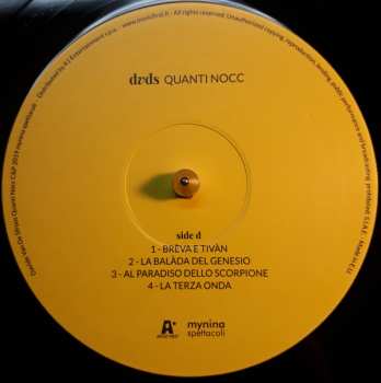 3LP Davide Van De Sfroos: Quanti Nocc