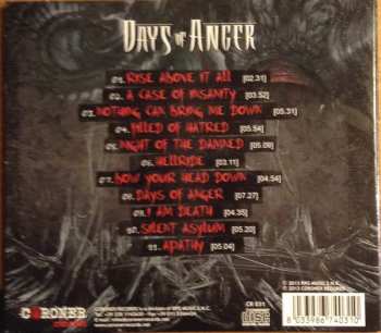 CD Days Of Anger: Rise Above It All 234083