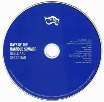 CD Belle & Sebastian: Days Of The Bagnold Summer 8890
