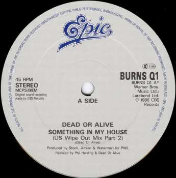 LP Dead Or Alive: Something In My House (U.S. Wipe-Out Mix Part 2)