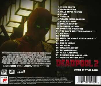 CD Tyler Bates: Deadpool 2: Original Motion Picture Score 9005