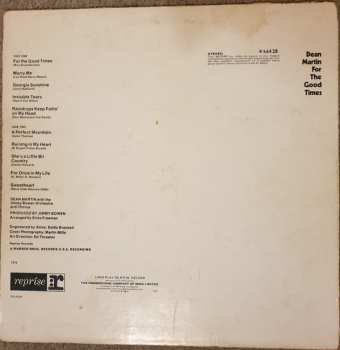 LP Dean Martin: For The Good Times 66110
