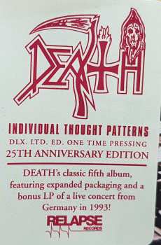 2LP Death: Individual Thought Patterns DLX | LTD | CLR
