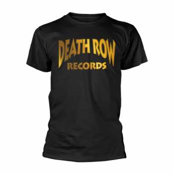 Merch Death Row Records: Tričko Death Row Logo Death Row Records Gold (foil Print) XL
