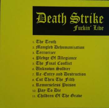 CD Death Strike: Fuckin' Live 244326