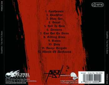 CD Deathfist: Too Hot To Burn 195506