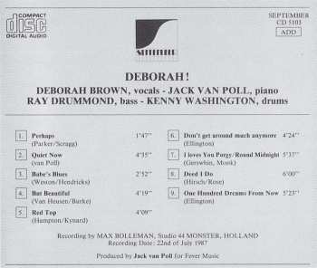 CD Deborah Brown: Deborah! 468135