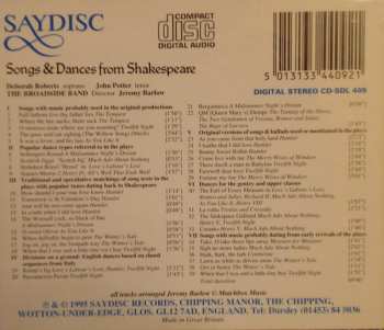 CD The Broadside Band: Songs & Dances From Shakespeare