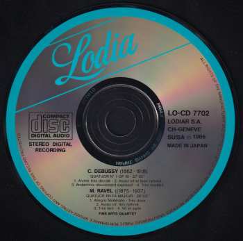 CD Claude Debussy: String Quartet In G Minor, Op. 10 /​ String Quartet In F Major 