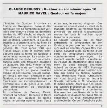 CD Claude Debussy: String Quartet In G Minor, Op. 10 /​ String Quartet In F Major 