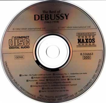 CD Claude Debussy: The Best Of 388430