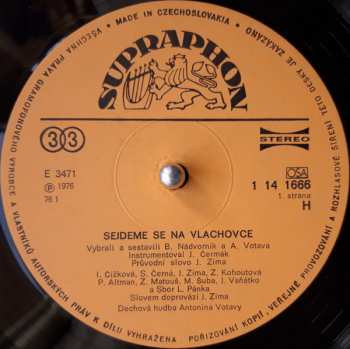 LP Dechová Hudba Antonína Votavy: Sejdeme Se Na Vlachovce 381516