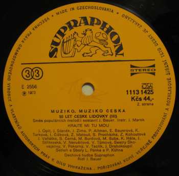 LP Dechová Hudba Supraphon: Muziko, Muziko Česká - 50 Let České Lidovky (3) 363976