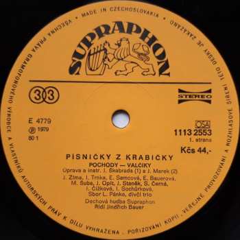 LP Dechová Hudba Supraphon: Pisničky z Krabičky 470848