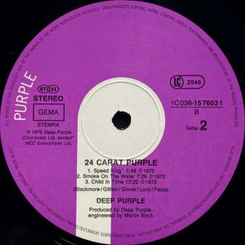 LP Deep Purple: 24 Carat Purple