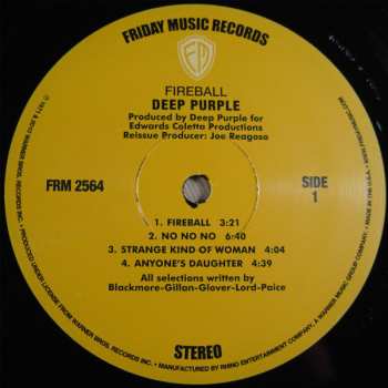 LP Deep Purple: Fireball LTD 12700