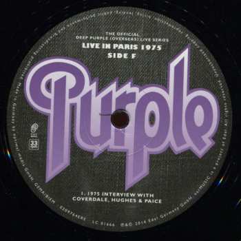 3LP Deep Purple: Live in Paris 1975 21432
