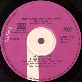 2LP Deep Purple: Made In Japan 540131