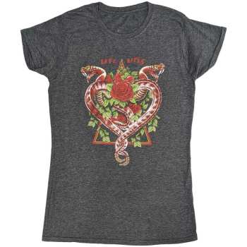 Merch Def Leppard: Def Leppard Ladies T-shirt: Love Bites Tour 2019 (back Print & Ex-tour) (large) L