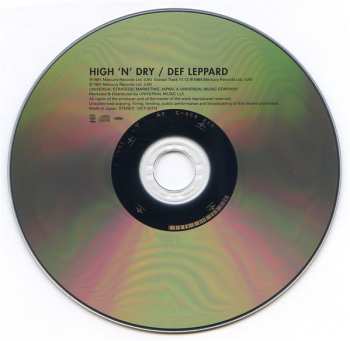 CD Def Leppard: High 'N' Dry
