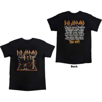 Merch Def Leppard: Def Leppard Unisex T-shirt: Band Photo Tour 2019 (back Print & Ex-tour) (medium) M