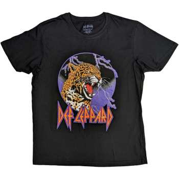 Merch Def Leppard: Def Leppard Unisex T-shirt: Lightning Leopard (large) L