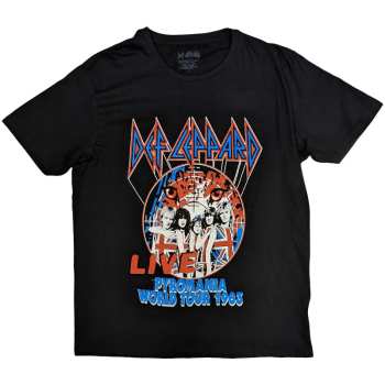 Merch Def Leppard: Def Leppard Unisex T-shirt: Pyro World Tour (small) S