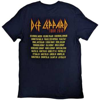 Merch Def Leppard: Def Leppard Unisex T-shirt: Rock Of Ages Tour 2019 (back Print & Ex-tour) (large) L