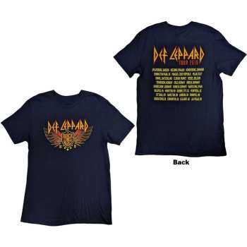 Merch Def Leppard: Def Leppard Unisex T-shirt: Rock Of Ages Tour 2019 (back Print & Ex-tour) (large) L