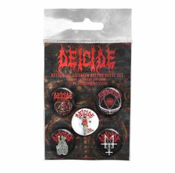 Merch Deicide: Sada Placek Deicide Button Badge Set