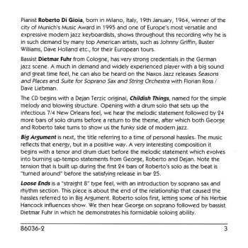 CD Dejan Terzic Quartet: Four For One